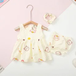 Children's cotton set - baby girl G003_6/36 newborn linen